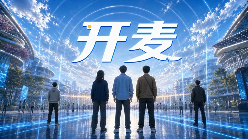 《开麦》封面：未来城市中，伙伴们共同望向天空